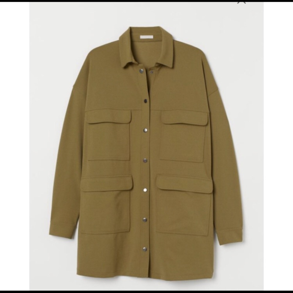 Olive Shirt Dress